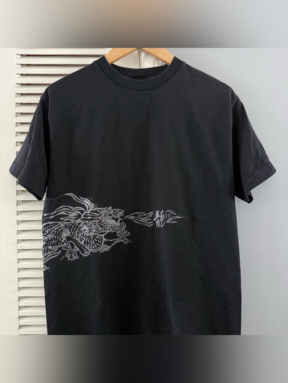 Vintage Y2K Dragon Wrapped Around Print Murina T-shirt Sz Medium